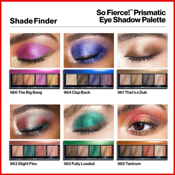 Revlon So Fierce Prismatic, Long Lasting Matte and Pearl Cream Eyeshadow Palette - Picture 8 of 8